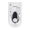 Teardrop Silicone Cockring - Black